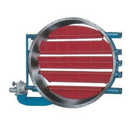 電動圓形百葉式調節蝶閥